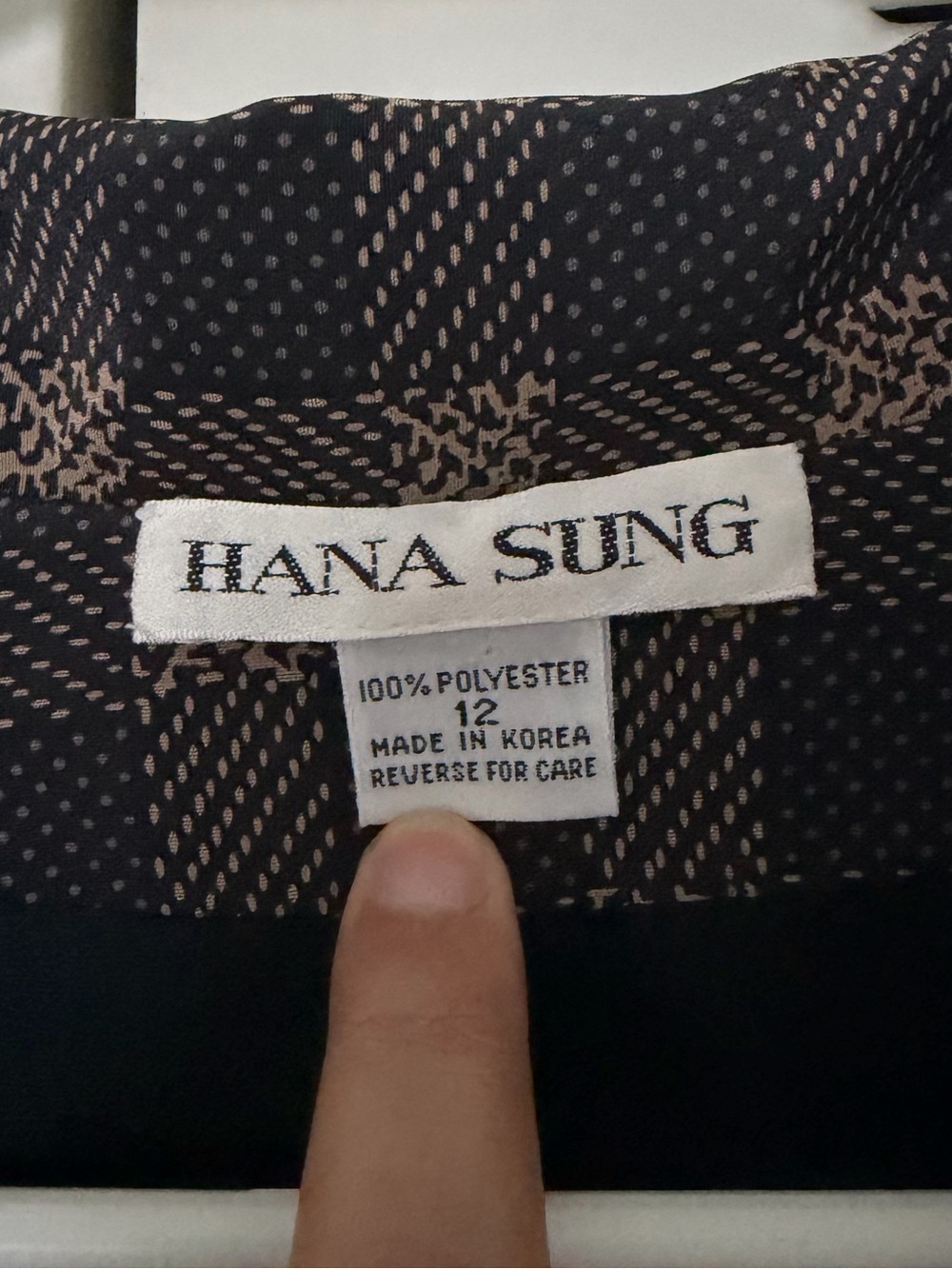 Vintage Hana Sung Plaid Long Sleeve Double-Breasted Women's Dress Size 12 - Picture 7 of 8